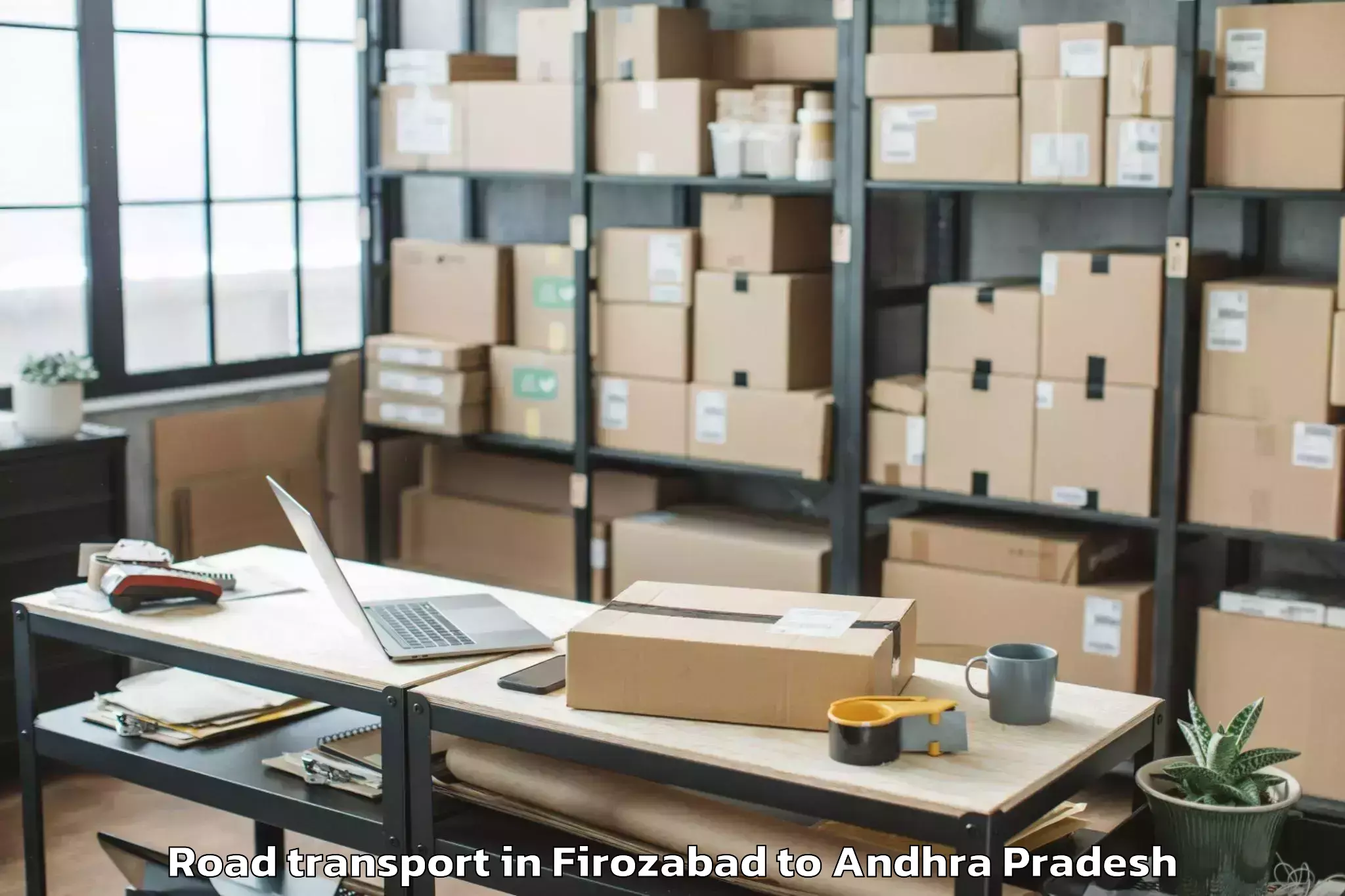 Leading Firozabad to Vijayawada Airport Vga Road Transport Provider